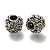Rack Plating Alloy Enamel European Beads X-PALLOY-P307-14AS-1