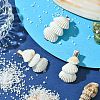 Sea Shell with Iron Alligator Hair Clips PHAR-JH00104-01-4