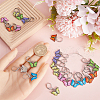24Pcs 6 Colors Alloy Enamel Pendant Decorations HJEW-SC00046-3