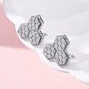 Brass Stud Earrings EJEW-D288-10P-5