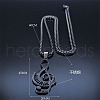 304 Stainless Steel Pendant Necklaces PW-WG17577-01-4