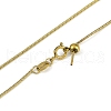 Ion Plating(IP) 304 Stainless Steel Snake Chain Necklaces NJEW-H042-04G-2