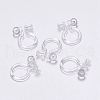 Plastic Clip-on Earring Findings KY-P007-F01-4
