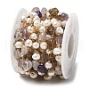 Natural Pearl & Mixed Stone Beaded Chains CHS-B002-01G-06-6