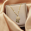 Alloy Crystal Rhinestone Pendant Necklaces for Women WGDF473-06-1