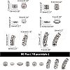 Tibetan Style Alloy Beads TIBEB-NB0001-10AS-2
