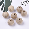Natural Beech Wood Beads WOOD-T020-01A-5