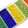 6000Pcs 5 Colors Glass Seed Beads SEED-YW0001-15B-5
