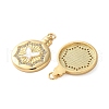 Brass Micro Pave Cubic Zirconia Pendants KK-U070-01E-G-2