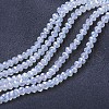 Electroplate Glass Beads Strands EGLA-A034-J10mm-B06-1