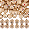 Gorgecraft 120Pcs Unfinished Natural Wood Beads WOOD-GF0002-21A-1
