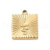 304 Stainless Steel Pendants STAS-I334-05G-1