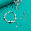 BENECREAT 16Pcs 2 Colors Brass Cubic Zirconia Charms ZIRC-BC0001-02-5