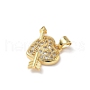 Brass Micro Pave Cubic Zirconia Pendants KK-Q068-13G-2
