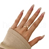 925 Sterling Silver Micro Pave Cubic Zirconia Finger Rings for Women RJEW-K253-13G-2
