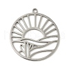 Non-Tarnish 201 Stainless Steel Pendants STAS-B049-17P-1