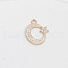 Brass Micro Pave Cubic Zirconia Pendants INS-PW0002-07B-1