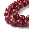 Dyed Natural Jade Beads Strands G-D434-6mm-08-1-6