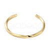 Stainless Steel Twist Open Cuff Bangles for Women BJEW-L689-02G-2