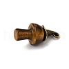 Natural Tiger Eye Mushroom Pendants G-D311-02AB-11-2