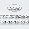 Tarnish Resistant 304 Stainless Steel Curb Chains CHS-S001-08A-P-2