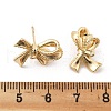 Brass Stud Earring Findings KK-K371-35G-4