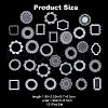 CRASPIRE 5 Sets 5 Styles PET Waterproof Hollow Lace Decorative Stickers DIY-CP0008-72-2