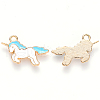 Alloy Enamel Pendants ENAM-S121-036B-1