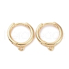 Brass Huggie Hoop Earrings Finding KK-D063-05LG-1