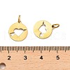 304 Stainless Steel Charms STAS-D050-07G-01-3