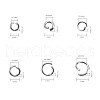 Mixed 304 Stainless Steel Jump Rings STAS-X0014-B-2