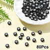 Opaque Acrylic Horizontal Hole Beads SACR-YW0001-70R-1