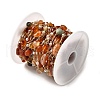 Handmade Natural Carnelian Nuggest Beaded Chains CHC-F020-04G-04-3