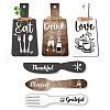 Wooden Pendant Decoration HJEW-WH0073-013-1