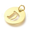 Ion Plating(IP) 304 Stainless Steel Pendants STAS-M074-01G-D-2