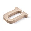 Letter Unfinished Wood Slices DIY-WH0162-62U-2