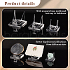 AHADERMAKER 3Pcs 3 Styles Square Acrylic Base Display Easel Stands ODIS-GA0001-60-4