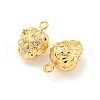Brass Micro Pave Cubic Zirconia Pendants KK-K369-02G-03-2