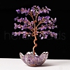 Natural Amethyst Chips Tree of Life Decorations PW-WGCA097-04-1
