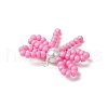 Handmade Glass Seed Beaded Pendants PALLOY-MZ00768-04-4