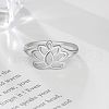 Flower 925 Sterling Silver Finger Rings FS-WG1E6A3-01-2