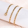 304 Stainless Steel Lumachina Chain Necklaces NJEW-Q013-07G-5