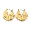 304 Stainless Steel Wrinkle Hoop Earrings For Women EJEW-B113-01G-01-4