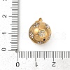 304 Stainless Steel Micro Pave Cubic Zirconia Pendants STAS-D305-02G-B-3