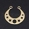 201 Stainless Steel Laser Cut Pendants STAS-S105-T914-2-1