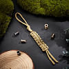  6Pcs 3 Colors Outdoor EDC Tool Brass Parachute Rope European Beads KK-NB0003-72B-4