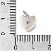 925 Sterling Silver Micro Pave Clear Cubic Zirconia Charms STER-V001-01P-05-3