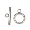 Stainless Steel Toggle Clasps STAS-C126-01A-P-1