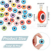 ARRICRAFT 30Pcs Transparent Evil Eye Resin Pendants FIND-AR0003-04-2