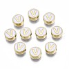 Alloy Enamel Beads ENAM-N052-006-01V-RS-1